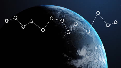 Animation-of-digital-data-processing-over-computer-servers