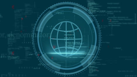 Animation-of-globe-with-data-processing-over-data-processing