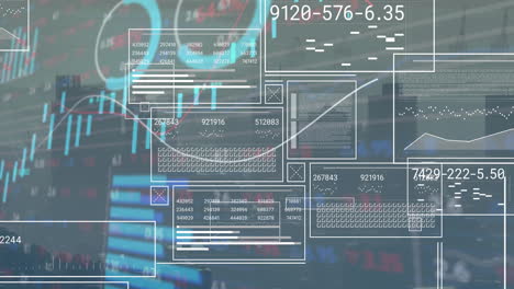 Animation-of-financial-data-processing-over-cityscape