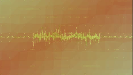 Animación-Del-Procesamiento-De-Datos-Financieros-Sobre-Fondo-Naranja