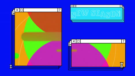 Animación-Del-Texto-De-La-Nueva-Temporada-Sobre-Pantallas-De-Computadora-Y-Fondo-Vibrante