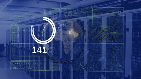 Animation-of-data-processing-over-computer-servers