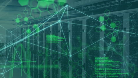 Animation-of-connections-and-data-processing-over-computer-servers