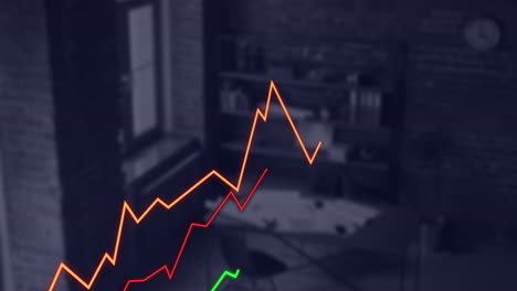 Animación-Del-Procesamiento-De-Datos-Financieros-En-Una-Oficina-Vacía