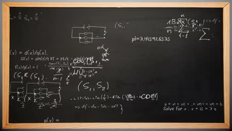 Animación-De-Ecuaciones-Matemáticas-En-Pizarra