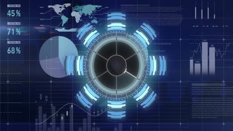 Animación-Del-Escaneo-Del-Alcance-Sobre-Procesamiento-De-Datos-Y-Diagrama.