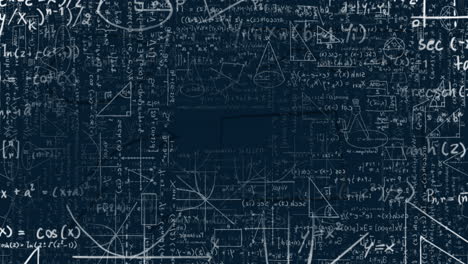 Animation-Der-Mathematischen-Datenverarbeitung-Auf-Dunklem-Hintergrund