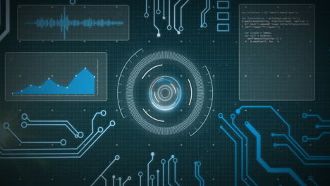 Animación-Del-Escaneo-Del-Alcance-Sobre-El-Procesamiento-De-Datos-Con-Conexiones