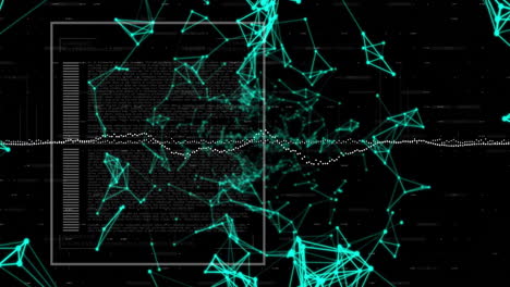 Animation-Der-Datenverarbeitung-Und-Diagramm-über-Formen