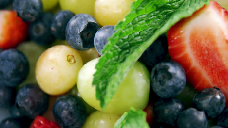 Various-fruits-and-herbs-in-bowl