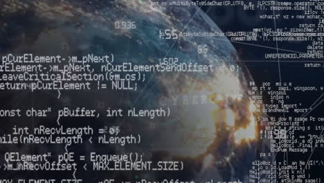 Animación-Del-Procesamiento-De-Datos-Digitales-Sobre-El-Mundo