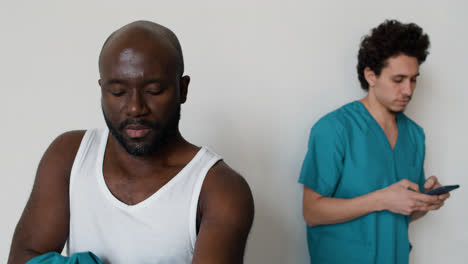 Male-nurses-on-white-background