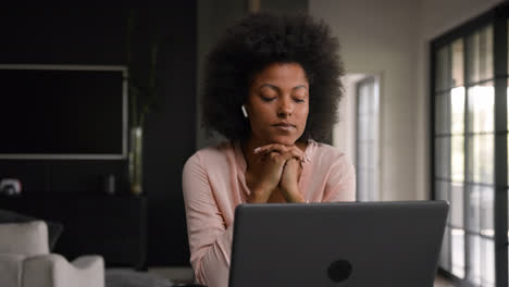 African-american-person-working-at-home