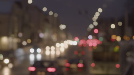 Luces-Bokeh-De-La-Ciudad-De-Noche