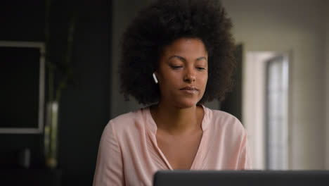 African-american-person-working-at-home