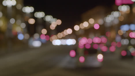 Luces-Bokeh-De-La-Ciudad-De-Noche