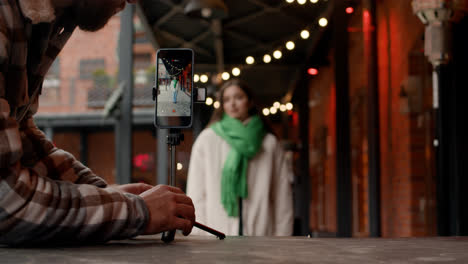 Couple-taking-photos