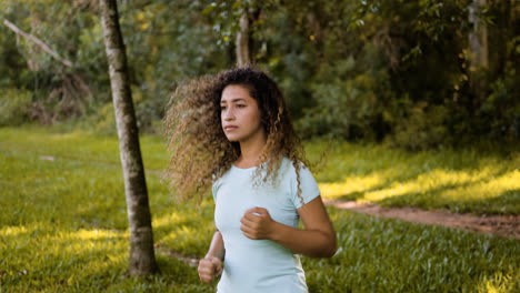 Woman-warming-up-outdoors