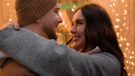 Couple-hugging-outside