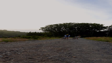 Mom-and-daughter-on-bike