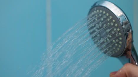 Water-coming-out-from-shower-head