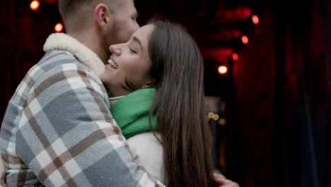 Couple-hugging-outside