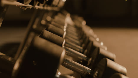 Dumbbells-on-a-rack