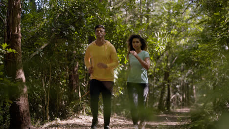 Couple-running-in-the-forest