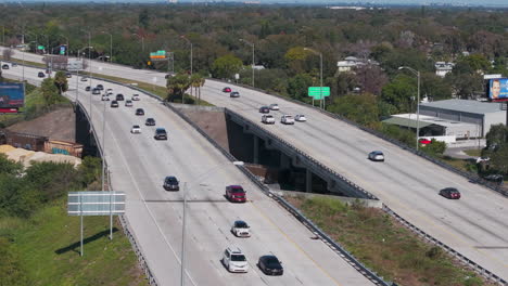 Busy-Interstate-275-vehicle-traffic-on-a-sunny-day-in-St