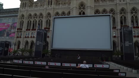 Panoramic-Shot-of-The-Vienna-City-Hall