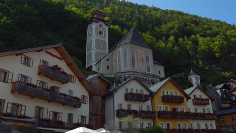 Façade-of-Church-of-Hallstatt