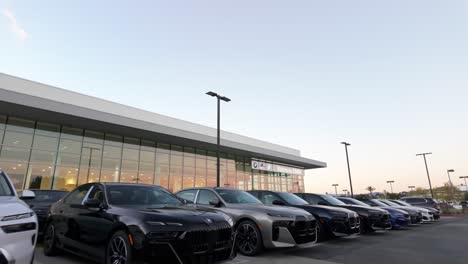 BMW-car-dealership-parking-lot---walking-point-of-view-low-angle