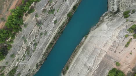 Corinth-Canal:-Aerial-Stock-Footage-of-Iconic-Greek-Waterway