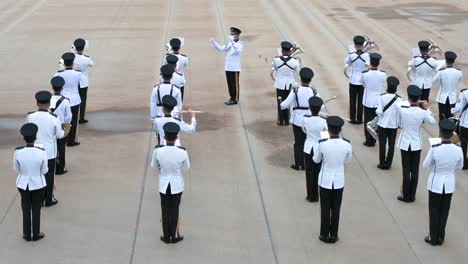 The-Hong-Kong-Police-marching-band-performs-during-an-open-day-to-celebrate-National-Security-Education-Day-at-the-Hong-Kong-Police-College-in-Hong-Kong,-China