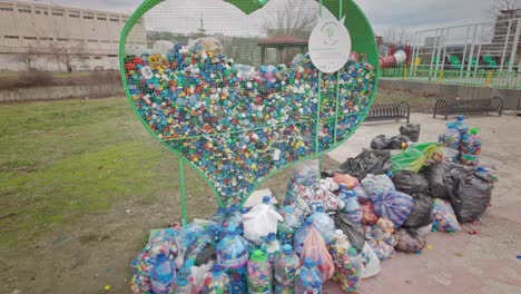 Caps-for-the-future-charity,-plastic-bottle-tops-recycling-collection-point
