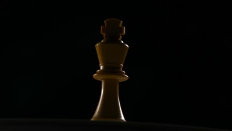 Cinematic-shot-of-a-white-king-chess-piece