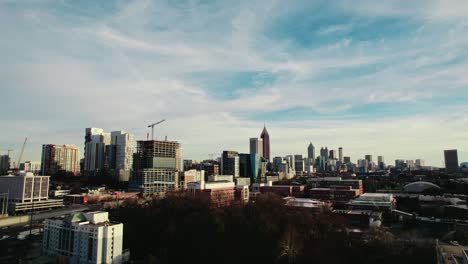 Aerial-of-Atlanta,-Georgia,-USA