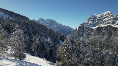 Fronalpstock-Glarus-Suiza-Día-Soleado-Aéreo-En-Los-Alpes---Impresionante