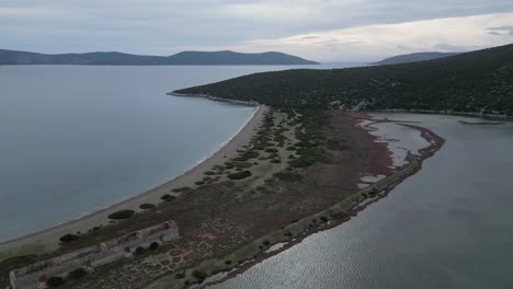 Peloponnese-Panorama:-Aerial-Odyssey-Over-Greece's-Historic-Peninsula