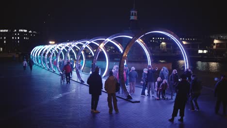 Bristol-Light-Festival-2024,-Hafenufer,-4k
