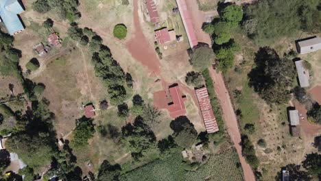 Luftaufnahme-Von-Oben-Nach-Unten-Der-Afrikanischen-Landschaft-Im-Süden-Kenias