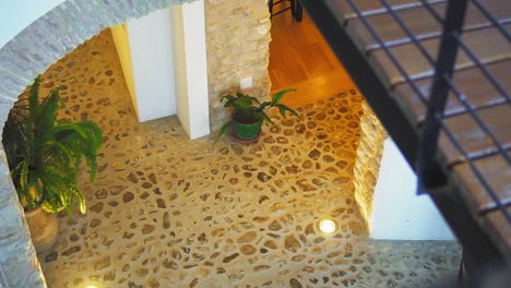 Suelo-De-Mosaico-Tradicional-único-En-Una-Hermosa-Casa-En-Medina-Sidonia,-España