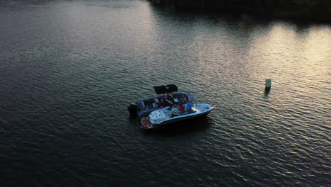 High-angle-view-of-boat-inspection-by-police