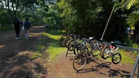 Bicycle-that-can-be-rented-in-the-Karura-forest-area-in-Nairobi,-Kenya