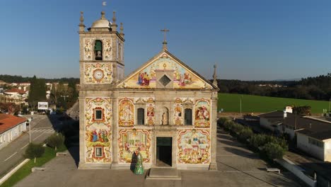 Iglesia-De-Válega-En-Portugal-Vista-Aérea