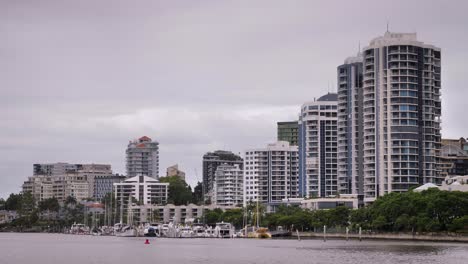Dockside-Apartments-and-marina-viewed-from-New-Farm-River-Walk