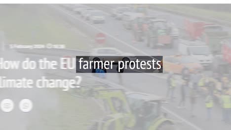 Animation-Of-Farmers-Protests-Headline-Titles-Across-International-Media