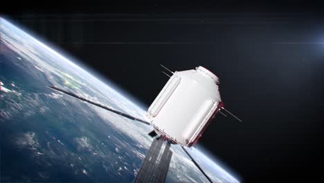 Satélite-Volando-En-El-Espacio-Sobre-La-Tierra-4k