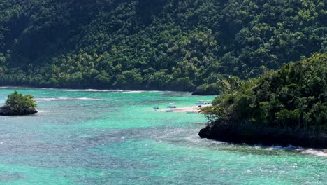 Amazing-Playa-Ermitano-beach-and-turquoise-sea-water-of-Samana-peninsula-in-Dominican-Republic