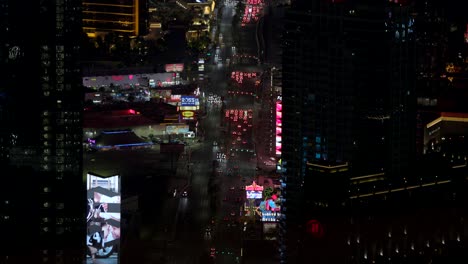 Las-Vegas-Stadtbild-Boulevard-Strip-Nachtlichter-Vom-Stratosphere-Tower